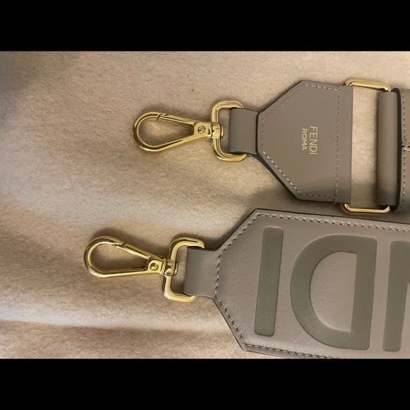 Fendi Strap You, Gingham Woven Adjustable Shoulder Strap - Picture 3 of 7